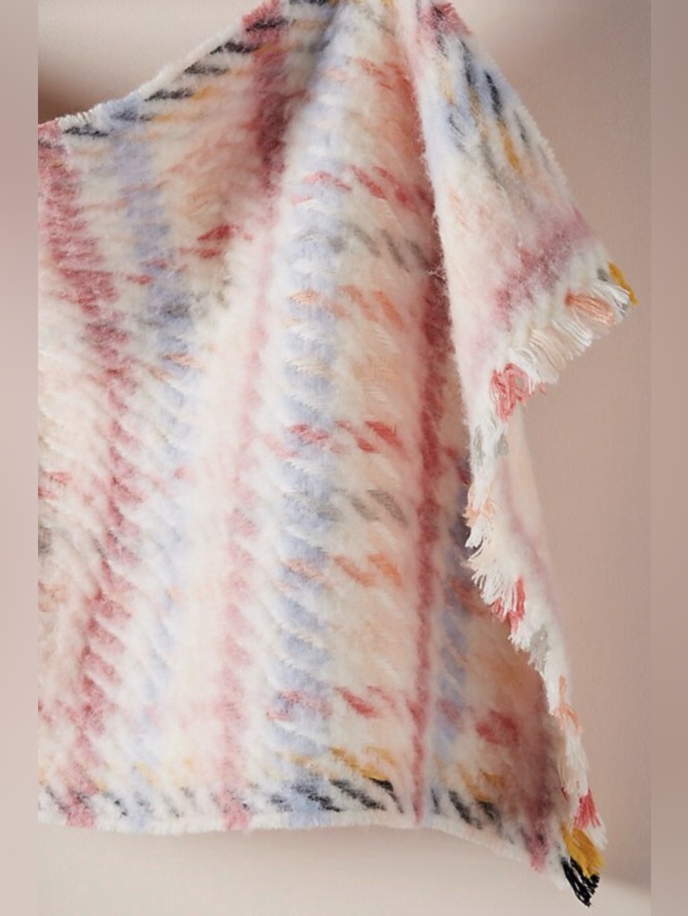 Anthropologie Brooklyn Houndstooth Plaid Scarf NWT